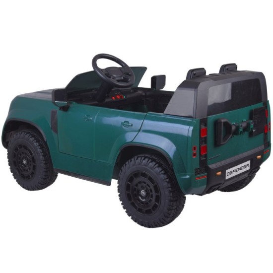 JOKO Elektrické autíčko Land Rover Defender 4x4 24V, dvojmiestne, nosnosť 50kg, FM rádio, zelené