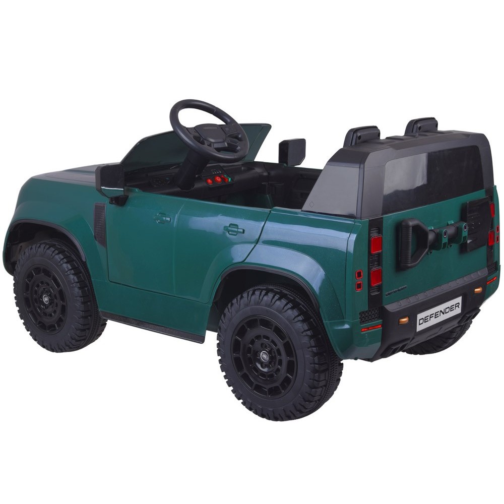JOKO Elektrické autíčko Land Rover Defender 4x4 24V, dvojmiestne, nosnosť 50kg, FM rádio, zelené