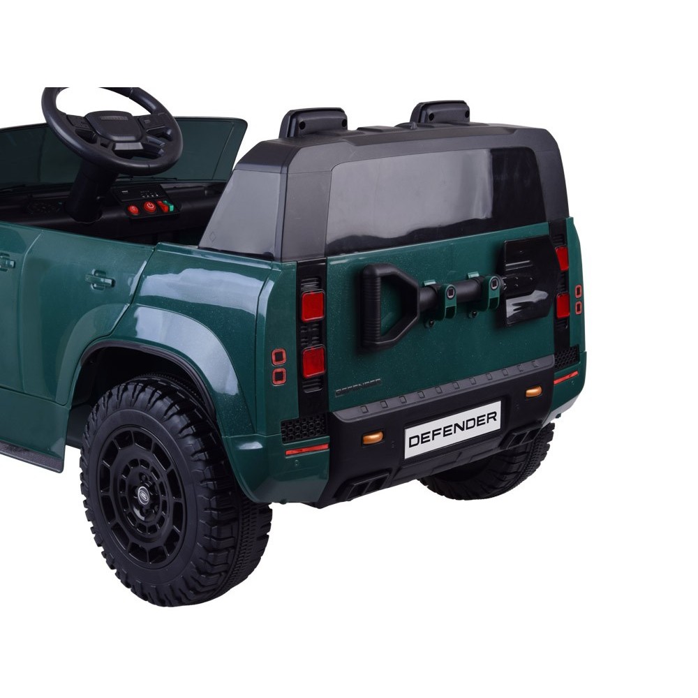 JOKO Elektrické autíčko Land Rover Defender 4x4 24V, dvojmiestne, nosnosť 50kg, FM rádio, zelené
