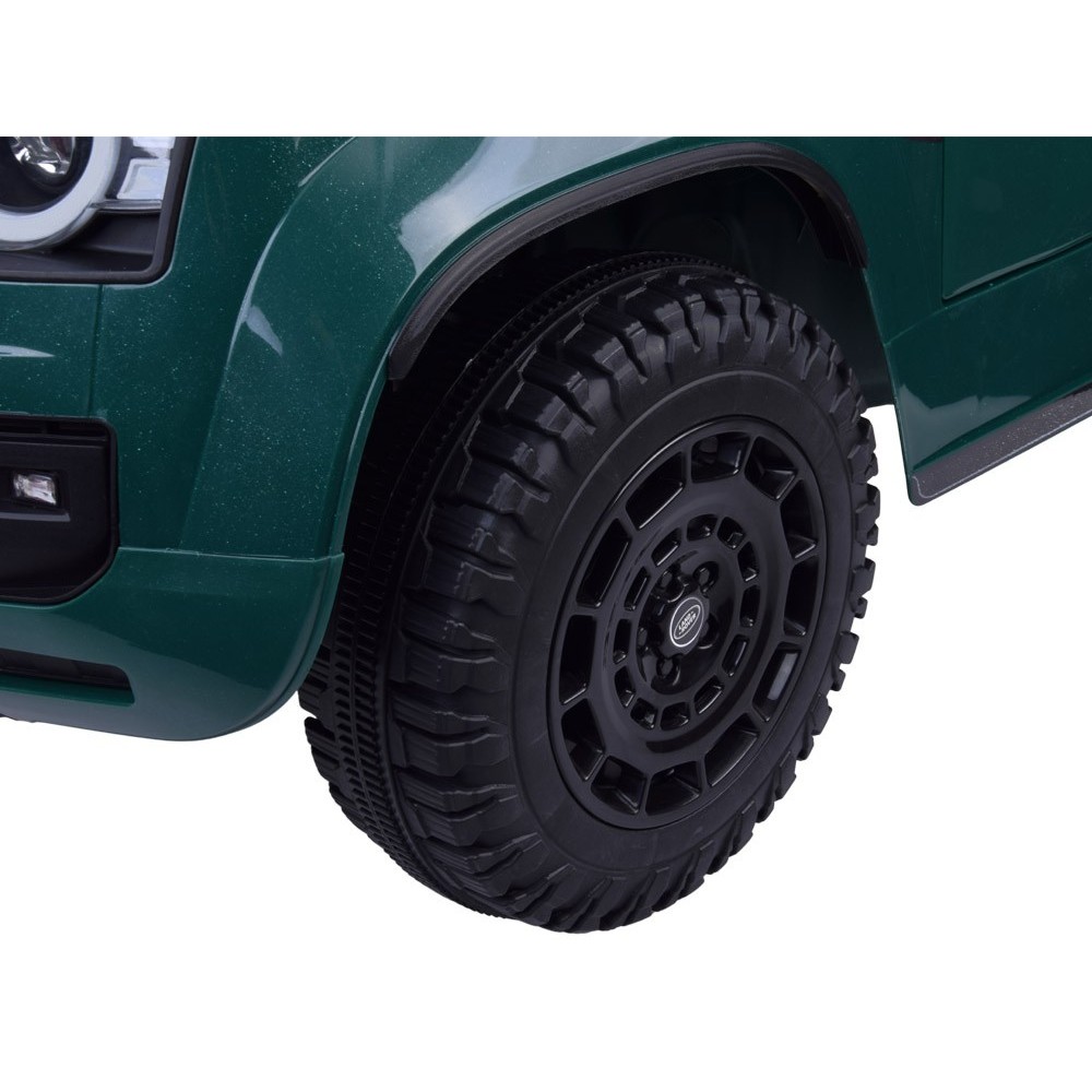 JOKO Elektrické autíčko Land Rover Defender 4x4 24V, dvojmiestne, nosnosť 50kg, FM rádio, zelené