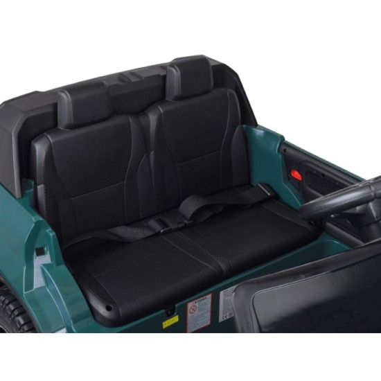 JOKO Elektrické autíčko Land Rover Defender 4x4 24V, dvojmiestne, nosnosť 50kg, FM rádio, zelené