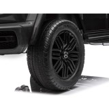 JOKO Elektrické Autíčko Mercedes G 63 AMG Class 4x4 s LCD Displejom, DVOJMIESTNE kožené sedadlo, Nosnosť 80kg, FM rádio, čierne