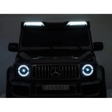 JOKO Elektrické Autíčko Mercedes G 63 AMG Class 4x4 s LCD Displejom, DVOJMIESTNE kožené sedadlo, Nosnosť 80kg, FM rádio, čierne