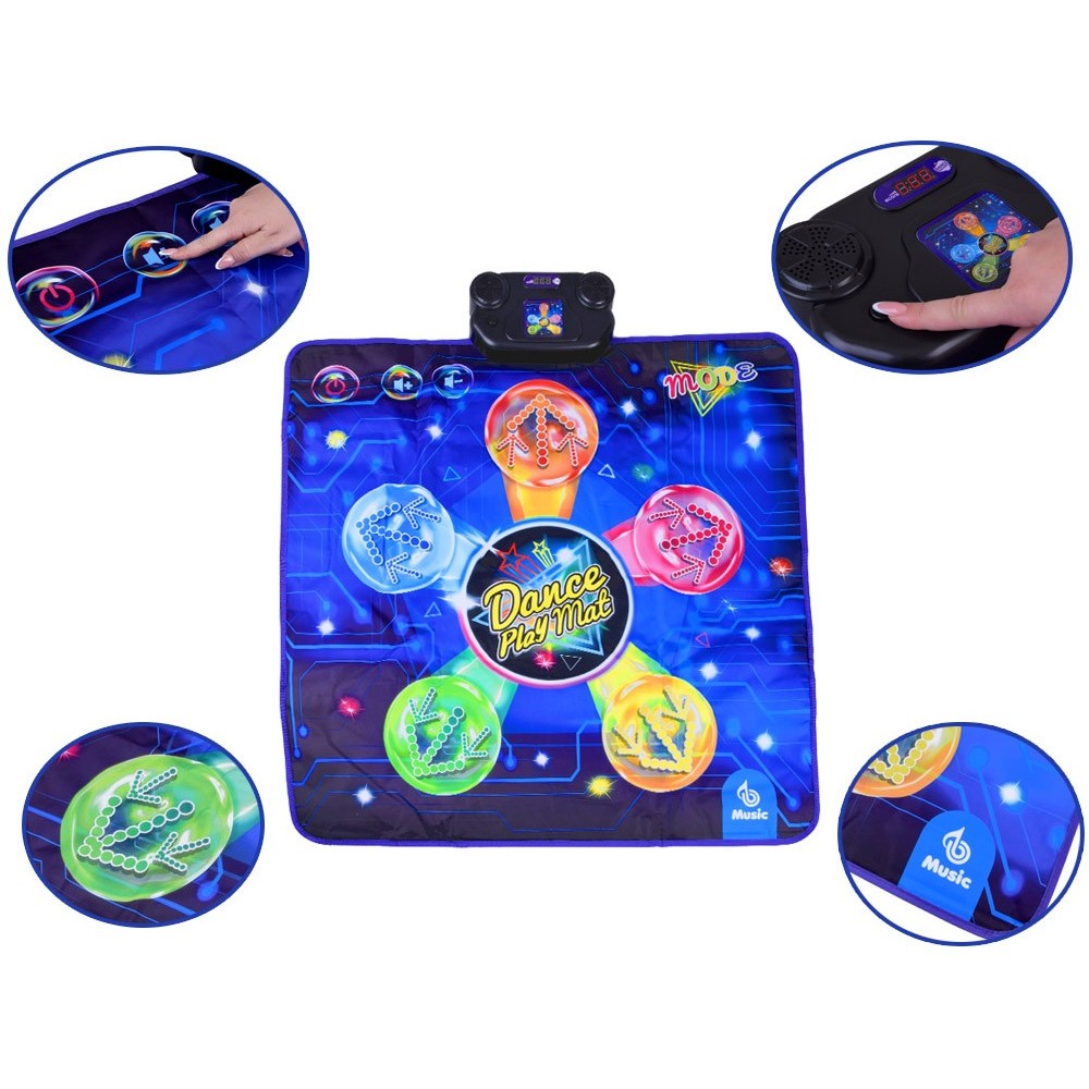 JOKO Veľká Tanečná Hudobná Podložka Twister 100 cm x 90 cm