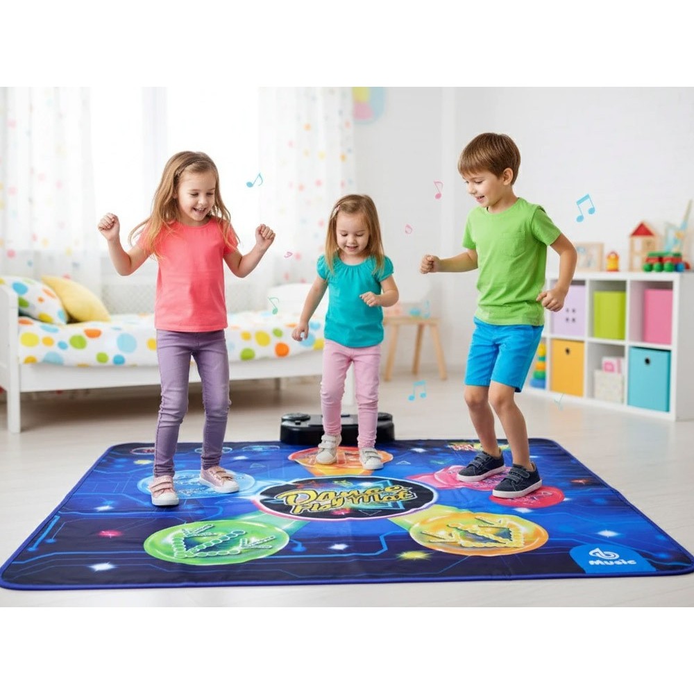 JOKO Veľká Tanečná Hudobná Podložka Twister 100 cm x 90 cm