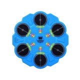 JOKO Elektronický Boxerský Terč s LED svetelnými zónami, Zvukom a Bluetooth 34 cm + rukavice, modrý