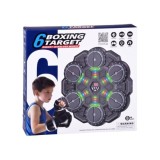 JOKO Elektronický Boxerský Terč s LED svetelnými zónami, Zvukom a Bluetooth 34 cm + rukavice, modrý
