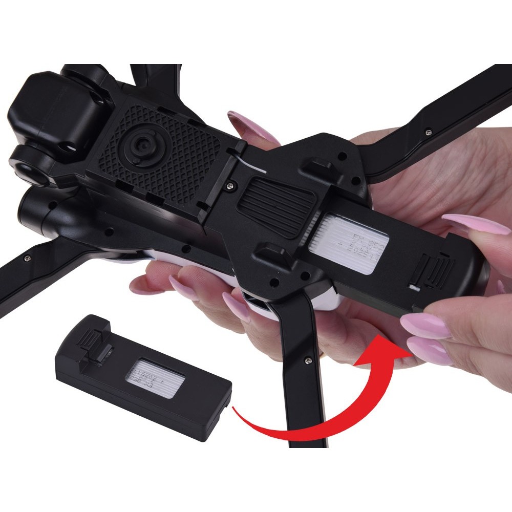 Drone with camera - remote-controlled quadrocopter + memory card RC0756