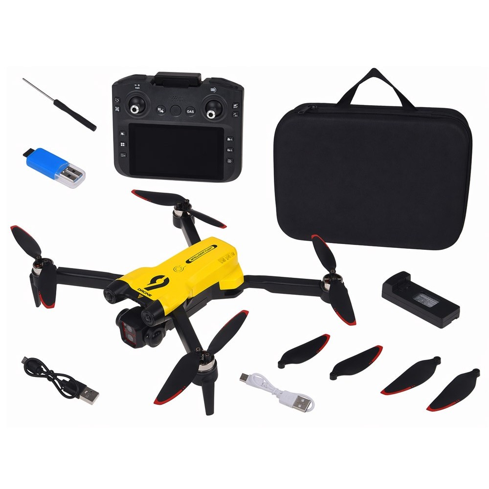 Drone with camera - remote-controlled quadrocopter + memory card RC0756