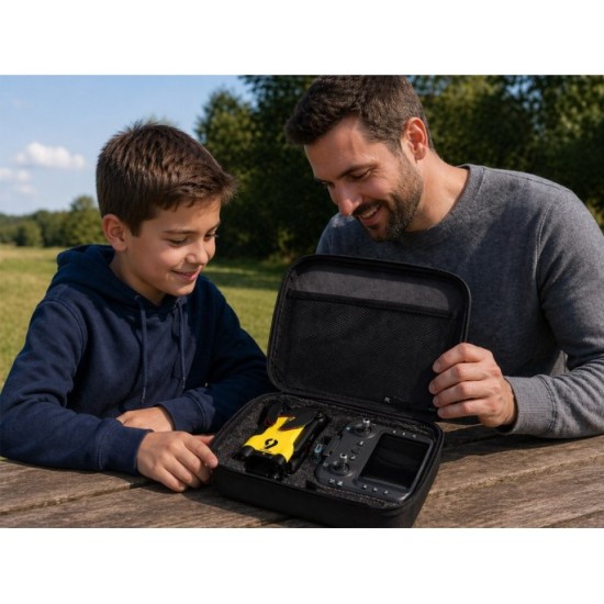 Drone with camera - remote-controlled quadrocopter + memory card RC0756