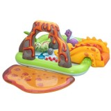 Bestway 53172 Detský Nafukovací Bazén Dinosaurus, vodné ihrisko so šmýkačkou, fontánou + Nafukovacie hračky a loptičky