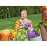 Bestway 53172 Detský Nafukovací Bazén Dinosaurus, vodné ihrisko so šmýkačkou, fontánou + Nafukovacie hračky a loptičky