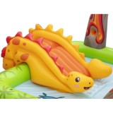 Bestway 53172 Detský Nafukovací Bazén Dinosaurus, vodné ihrisko so šmýkačkou, fontánou + Nafukovacie hračky a loptičky