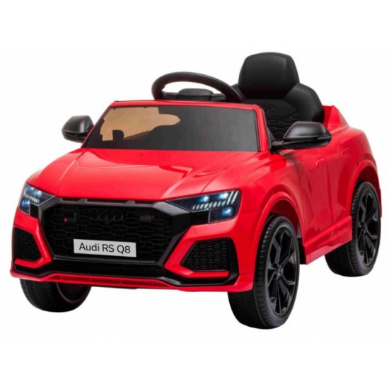 JOKO Elektrické autíčko Audi RS Q8, penové kolesá, kožené sedadlo, červené