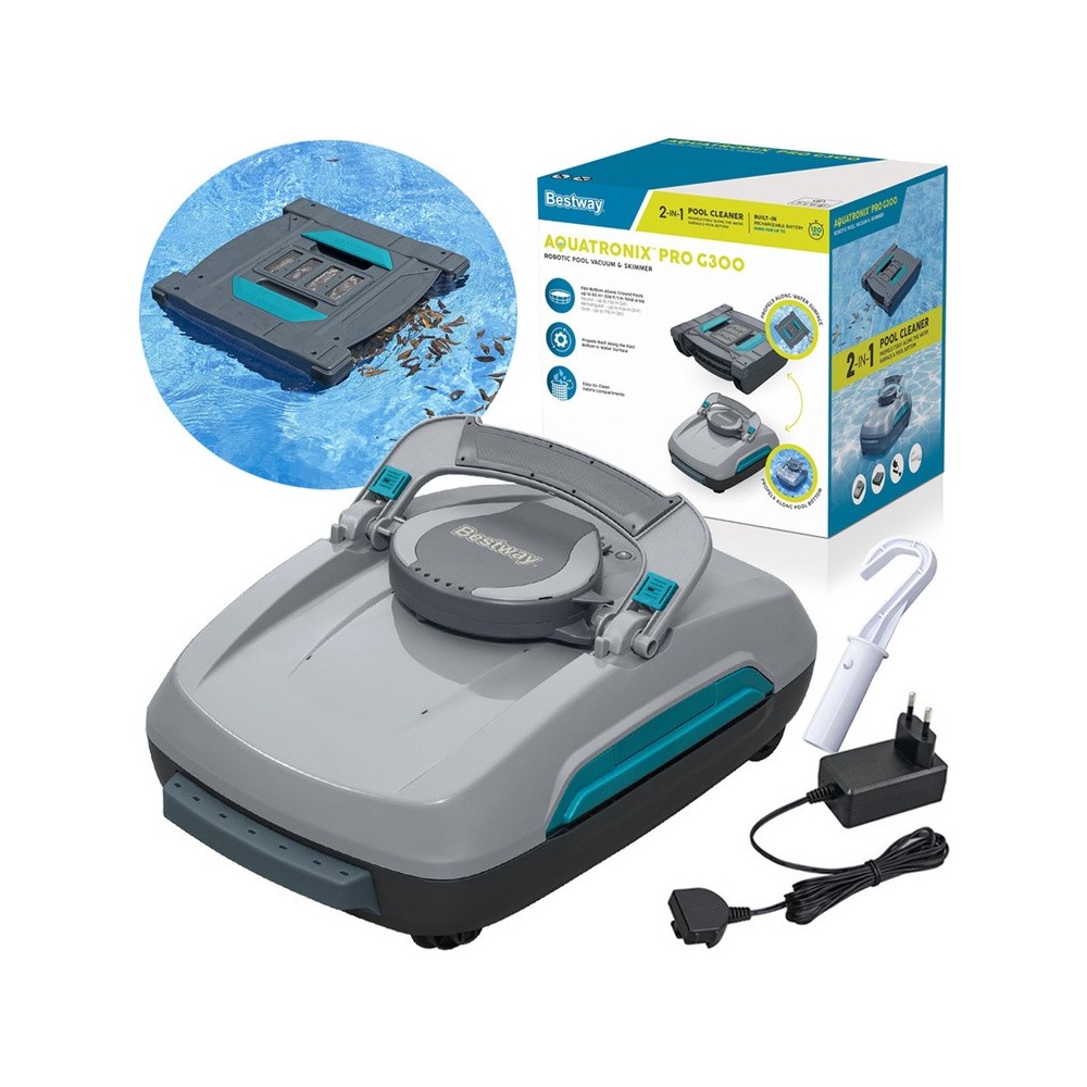 Bestway 58942 Bazénový Výsávač AquaTronix ProG300 Cordless Pool Vacuum Cleaner + Skimmer, bezdrôtový