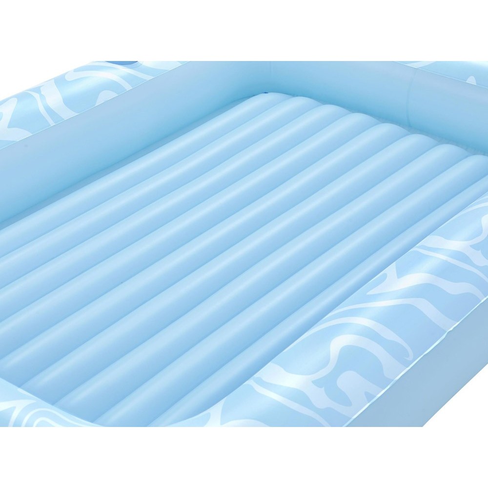 Bestway 43838 Nafukovací Matrac Sun-Kissed™ 214x155cm s vankúšom + držiak na pohár, nosnsoť 100kg, modrý
