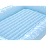 Bestway 43838 Nafukovací Matrac Sun-Kissed™ 214x155cm s vankúšom + držiak na pohár, nosnsoť 100kg, modrý