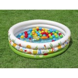Bestway 52466 Detský Nafukovací Bazén Malý Záhradník s loptičkami 50ks + Nafukovacie hračky 102x25cm