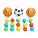 Bestway Suchý bazén s loptičkami a basketbalovým košom + futbalová bránka 3v1 120x107cm KICK ’N SWISH