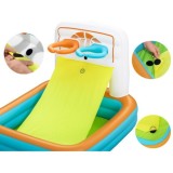 Bestway Suchý bazén s loptičkami a basketbalovým košom + futbalová bránka 3v1 120x107cm KICK ’N SWISH