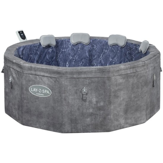 Bestway 6001V Vírivka Lay-Z-Spa Carrara SMART Air Jet Jacuzzi s WIFI aplikáciou, pre 6 osôb + 5 vankúšov, priemer 170cm
