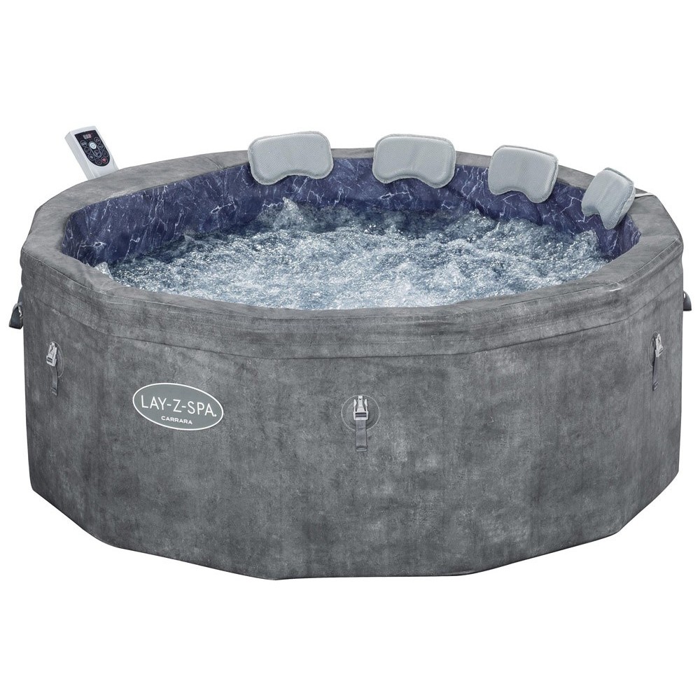Bestway 6001V Vírivka Lay-Z-Spa Carrara SMART Air Jet Jacuzzi s WIFI aplikáciou, pre 6 osôb + 5 vankúšov, priemer 170cm