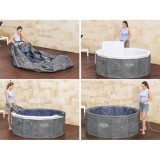 Bestway 6001V Vírivka Lay-Z-Spa Carrara SMART Air Jet Jacuzzi s WIFI aplikáciou, pre 6 osôb + 5 vankúšov, priemer 170cm