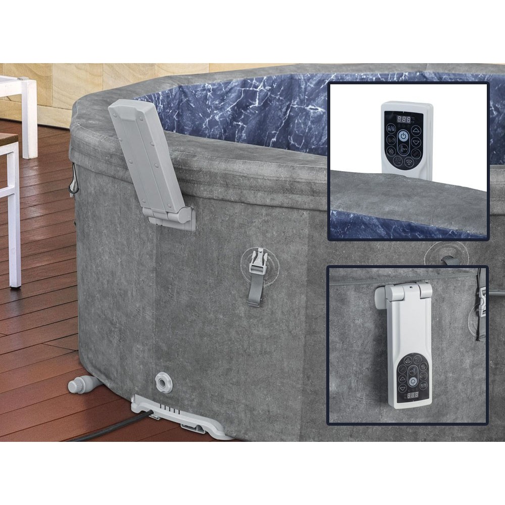 Bestway 6001V Vírivka Lay-Z-Spa Carrara SMART Air Jet Jacuzzi s WIFI aplikáciou, pre 6 osôb + 5 vankúšov, priemer 170cm