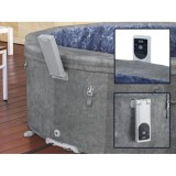 Bestway 6001V Vírivka Lay-Z-Spa Carrara SMART Air Jet Jacuzzi s WIFI aplikáciou, pre 6 osôb + 5 vankúšov, priemer 170cm