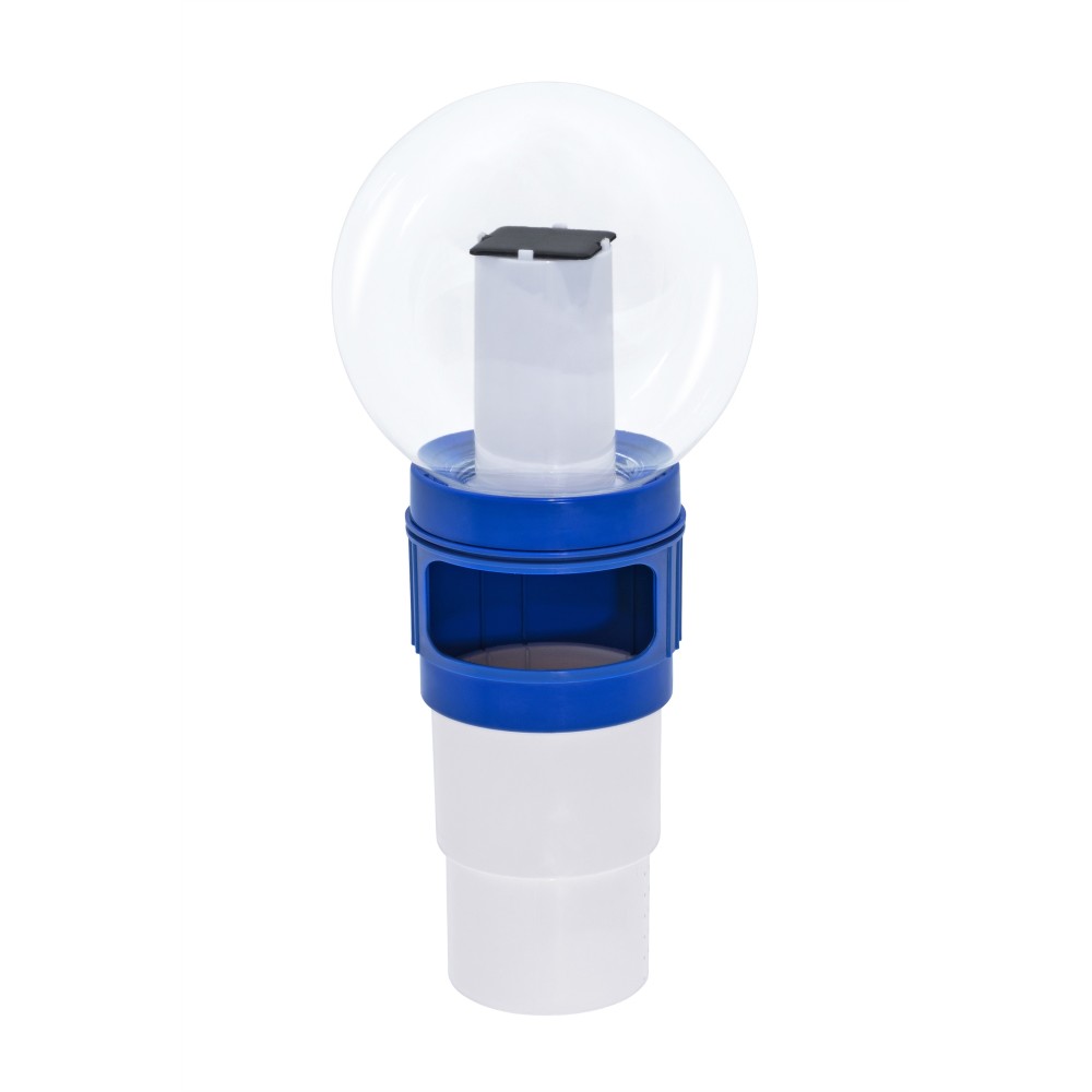 BESTWAY Plavákový dávkovač chémie + Solárna LED Lampa 2v1