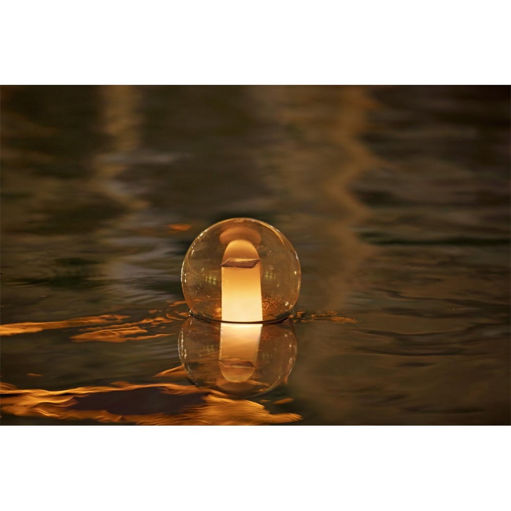 BESTWAY Plavákový dávkovač chémie + Solárna LED Lampa 2v1