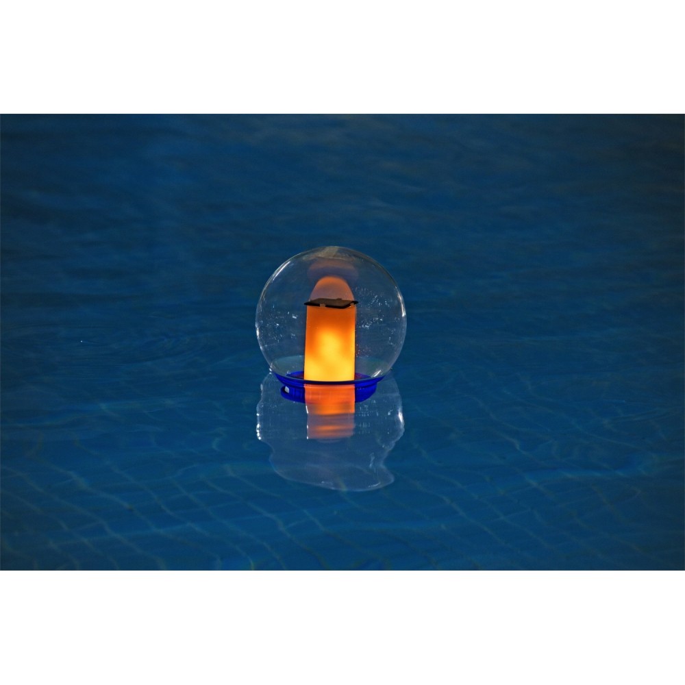 BESTWAY Plavákový dávkovač chémie + Solárna LED Lampa 2v1