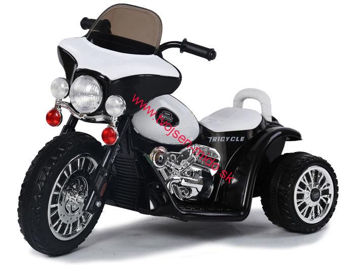 JOKO Elektrická motorka Harley Polícia so svetlom, modrá