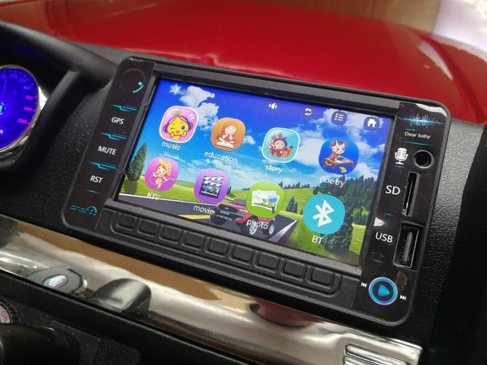 JOKO Elektrické autíčko Ford Ranger 4x4 FaceLifting, LCD displej, penové kolesá, kožené sedadlo, diaľkové ovládanie, USB, FM rádio, červené