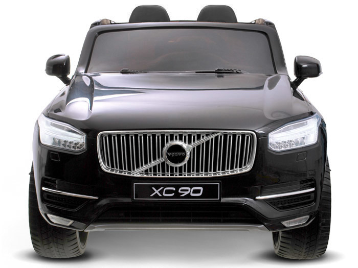 JOKO Elektrické autíčko Volvo XC90, Lakované, penové kolesá, kožené sedadlo, FM rádio, čierne