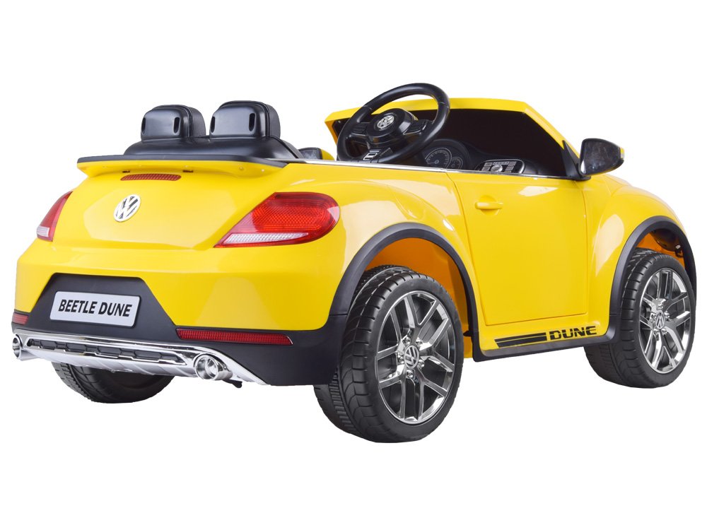 JOKO Elektrické autíčko Volswagen Chrobák, FM rádio, diaľkové ovládanie, biele