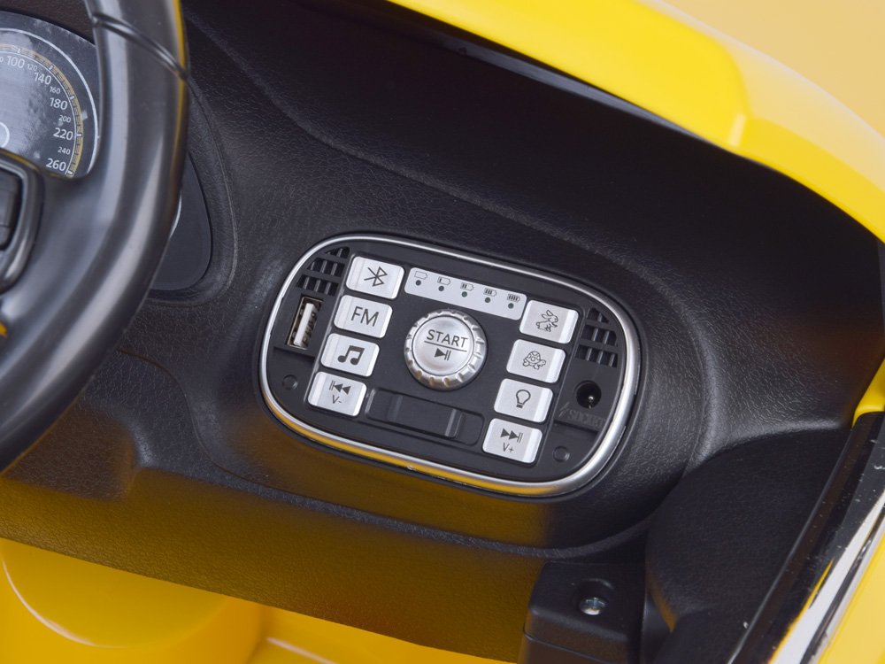 JOKO Elektrické autíčko Volswagen Chrobák, FM rádio, diaľkové ovládanie, biele