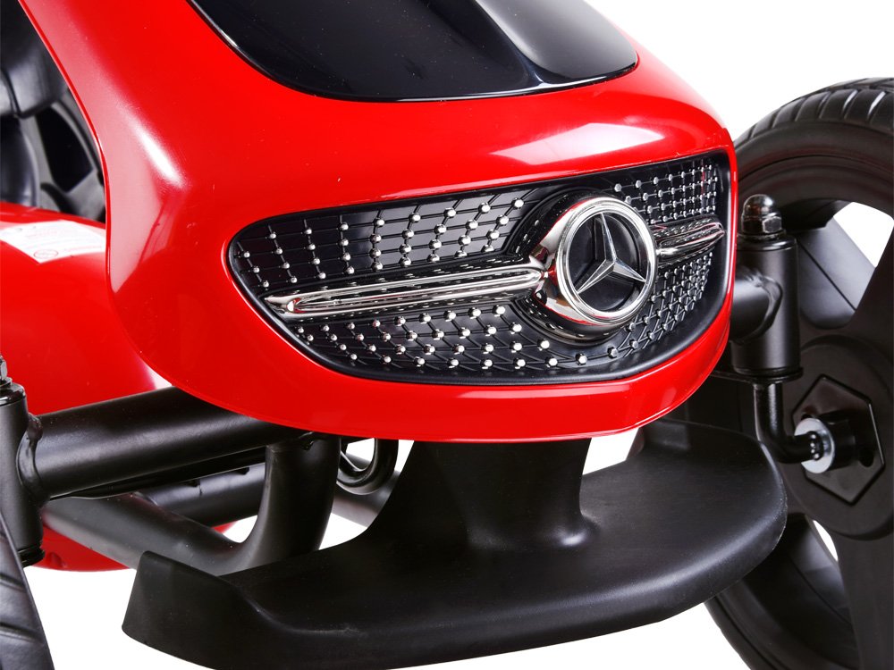 JOKO Šľapacia motokára Mercedes s originálnou licenciou, penové kolesá, zvuky na volante, čierna