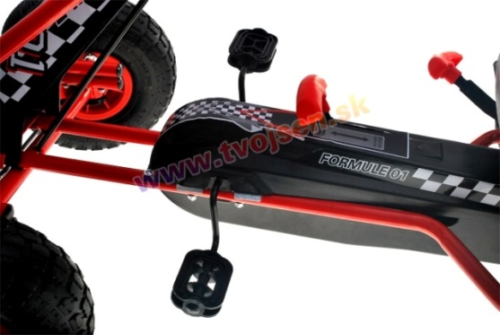 JOKO Šľapacia Motokára na pedály Formula s voľnobehom, nafukovacie kolesá, nastaviteľné sedadlo, nosnosť 30 kg, modrá