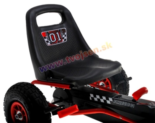 JOKO Šľapacia Motokára na pedály Formula s voľnobehom, nafukovacie kolesá, nastaviteľné sedadlo, nosnosť 30 kg, modrá