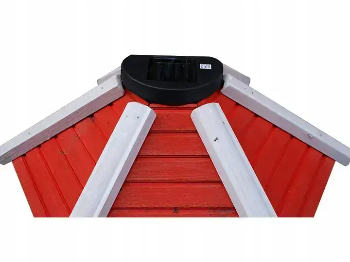 MKSTOR Dekoratívny Solárny drevený maják s LED svetlom do záhrady 110cm, modrý