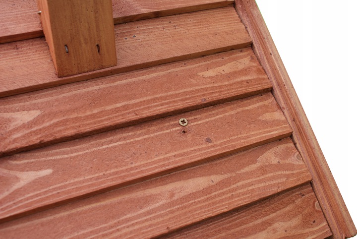 MKSTOR Drevené kŕmitko pre vtáky 48x42x38cm, vtáčia búdka, domček, sivé