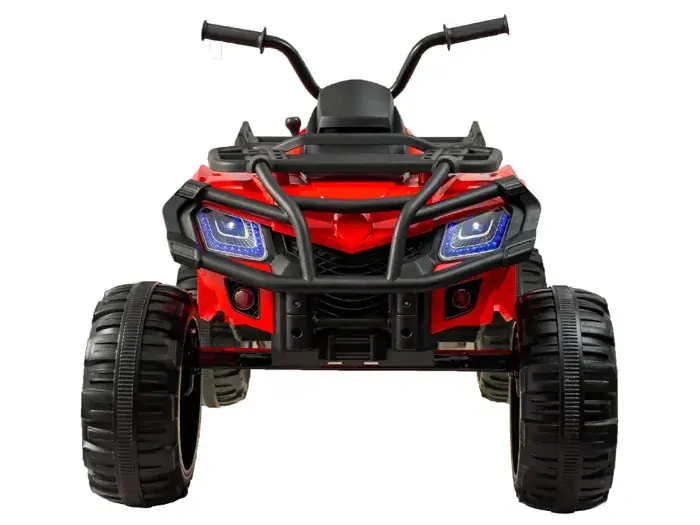JOKO Veľká Elektrická štvorkolka 4x4 XL ATV s Diaľkovým ovládaním, kožené sedadlo, penové kolesá, rádio, USB, čierna