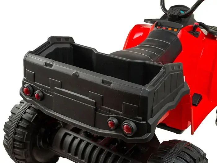JOKO Veľká Elektrická štvorkolka 4x4 XL ATV s Diaľkovým ovládaním, kožené sedadlo, penové kolesá, rádio, USB, čierna
