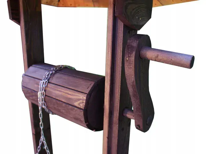 MKSTOR Drevená studňa do záhrady dekoračná 135cm, masív ST22