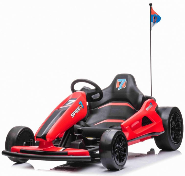 JOKO Elektrické autíčko, Elektrická Formula, Funkcia DRIFTU, 2 x 150W, 24V, Nosnosť 60kg, červená