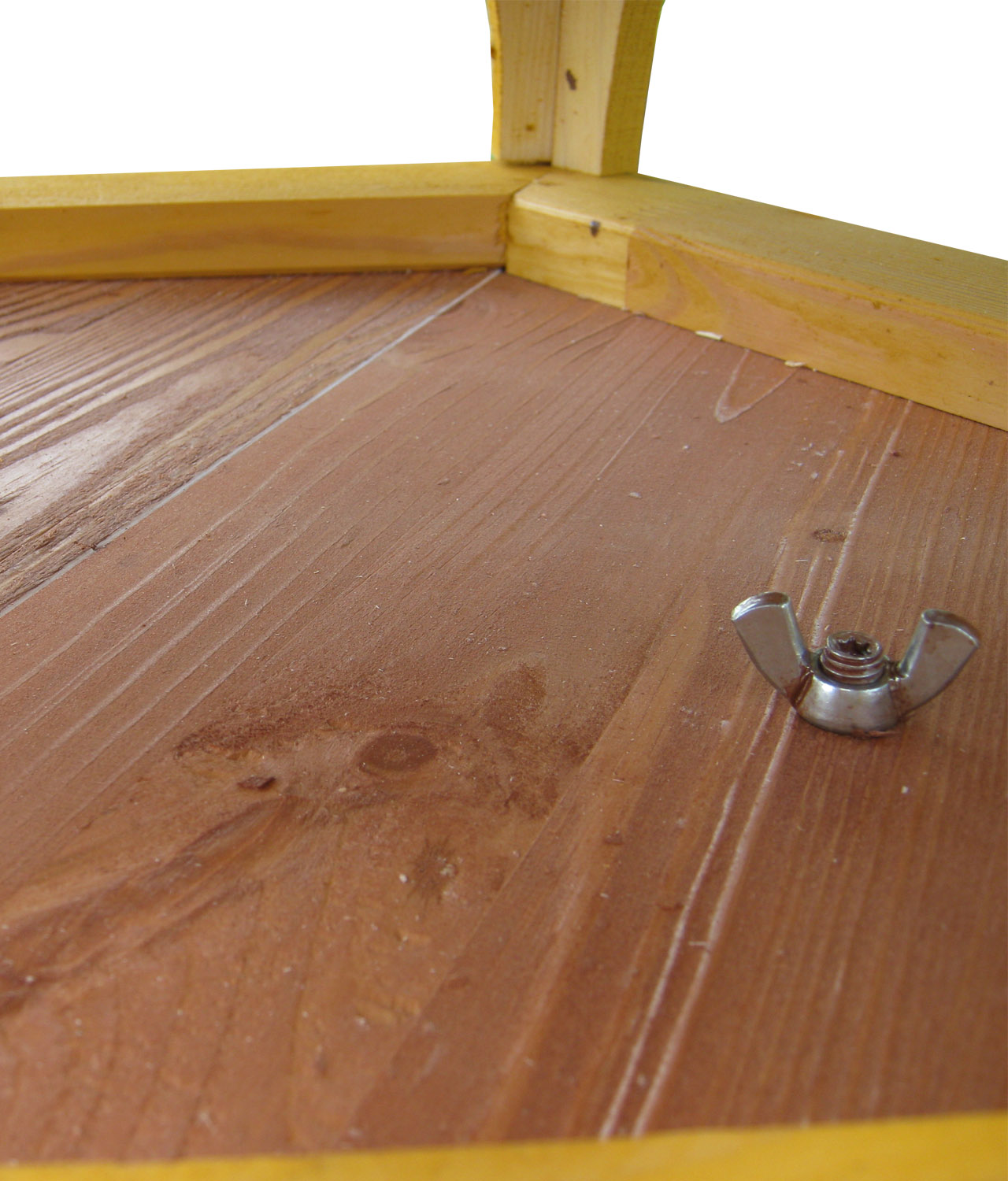 MKSTOR Drevené kŕmitko pre vtáky 50x45x40cm + SOLÁRNE Led Svetlo, vtáčia búdka, červená