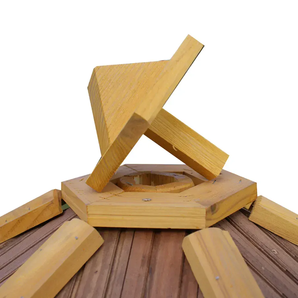 MKSTOR Drevené kŕmitko pre vtáky 50x46x35cm so Zásobníkom Jedla, vtáčia búdka, modrá + Stojan na 3 nohách 120cm