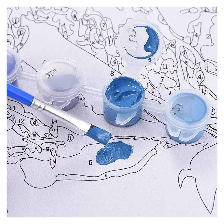 JOKO Maľovanie podľa čísel Cesta Pod Eiffelovou Vežou 40 cm x 50 cm + Drevený Rám