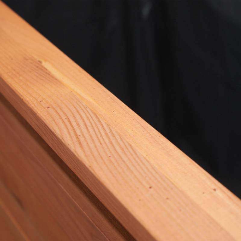 MKSTOR Drevený kvetináč z masívu Obdlžníkový 84,5 cm x 40 x 46,5cm, Lakovaný, DP38